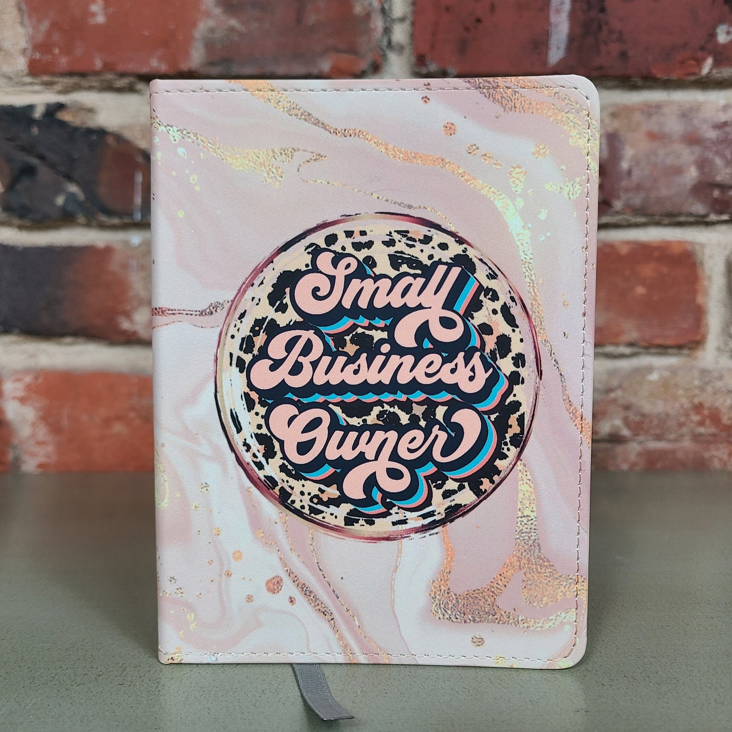 Small Business Owner Pink and Gold Journal