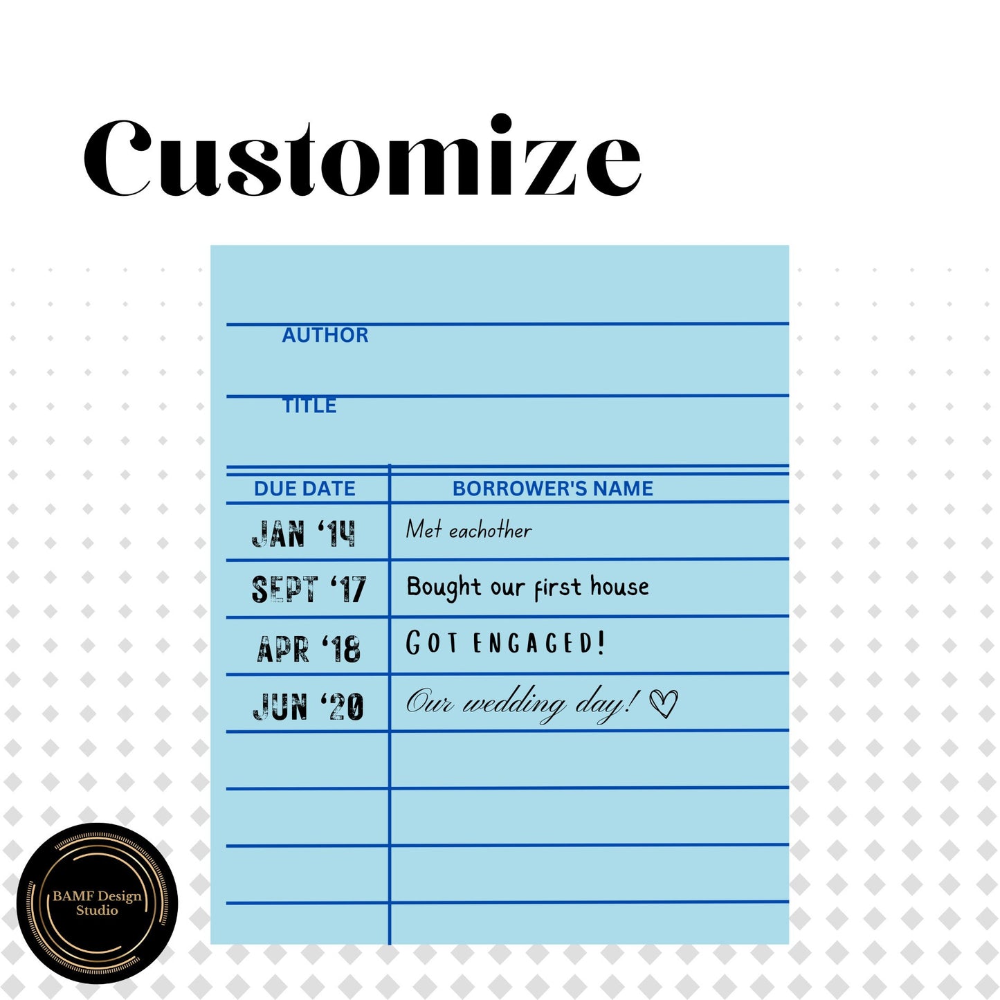 Library Card Journal